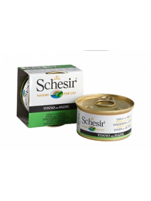 Vlažna hrana za mačke Schesir Cat tuna i alge u želeu 85gr